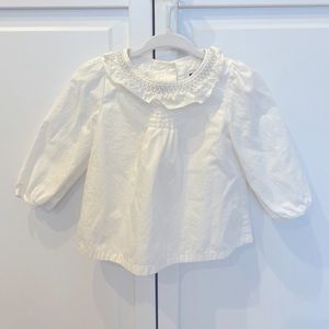 Janie & Jack baby girl white shirt